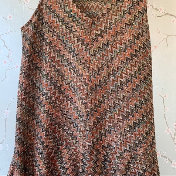 NEW Anthropologie Westwater Knit Dress XSP Chevron - Picture 7 of 14